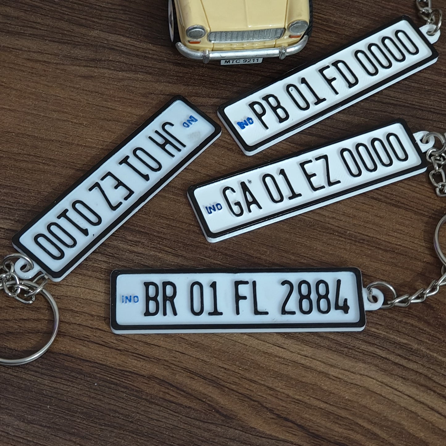 Number Plate Keychain