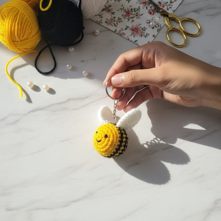 Honey Bee Keychain | Kandid Threads