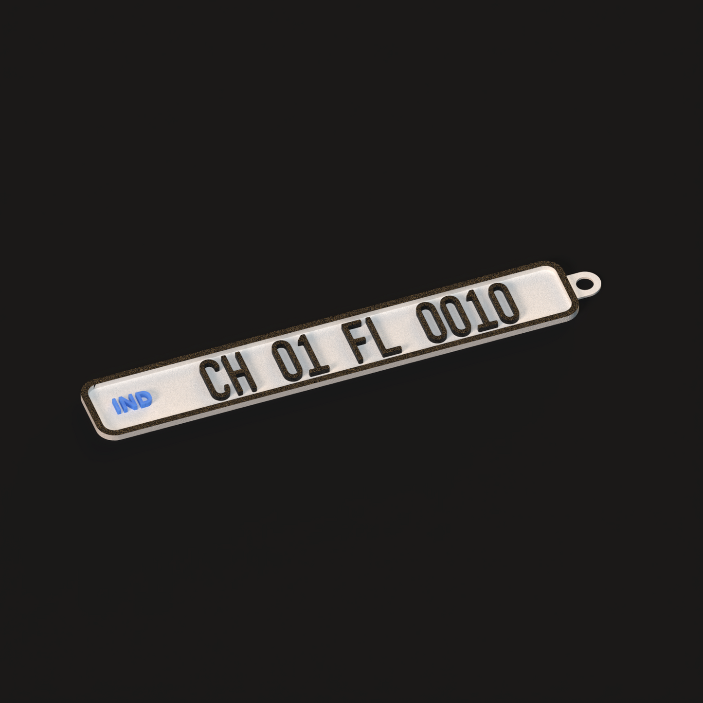 Number Plate Keychain