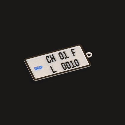 Number Plate Keychain